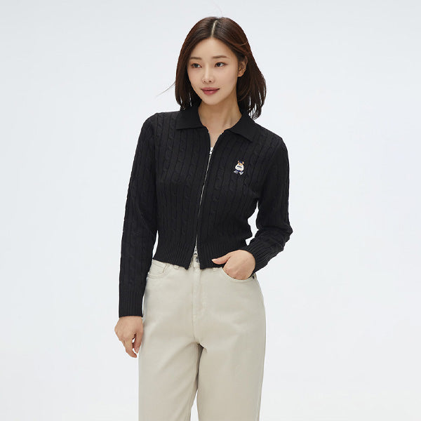 SPAO Women Long Sleeve Woody Zip Up Cardigan SPCKF12G52 Beige