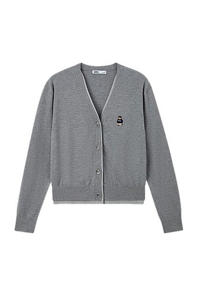 Women Long Sleeve Woodie Layered Cardigan