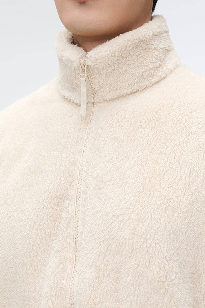Men Long Sleeve Basic Zip-Up Jacket