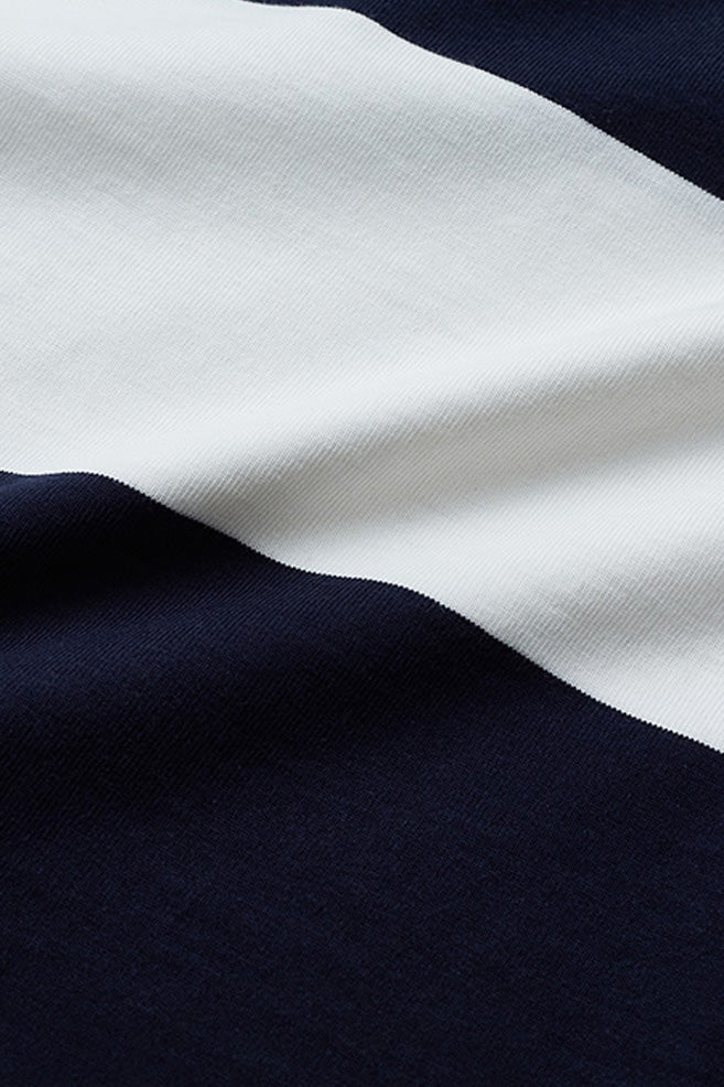 Men Short Sleeve Woodie Stripe Tee