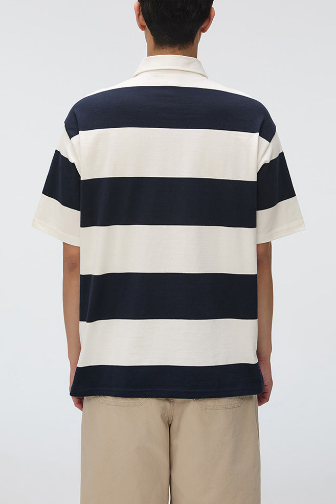 Men Short Sleeve Woodie Stripe Tee