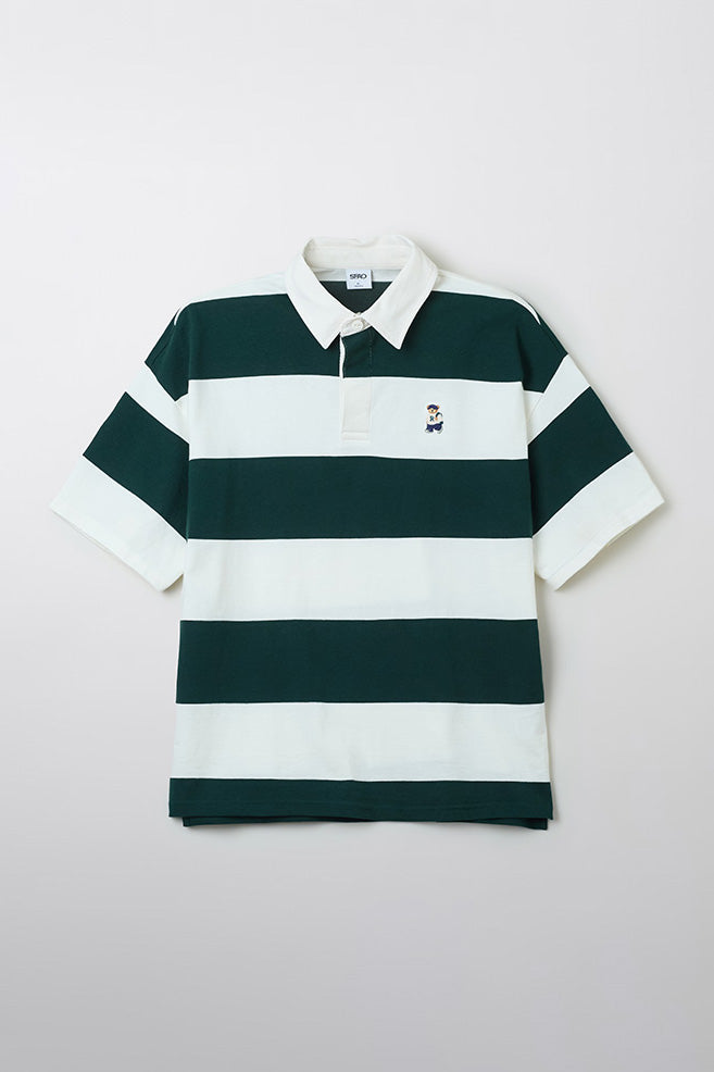 Men Short Sleeve Woodie Stripe Tee