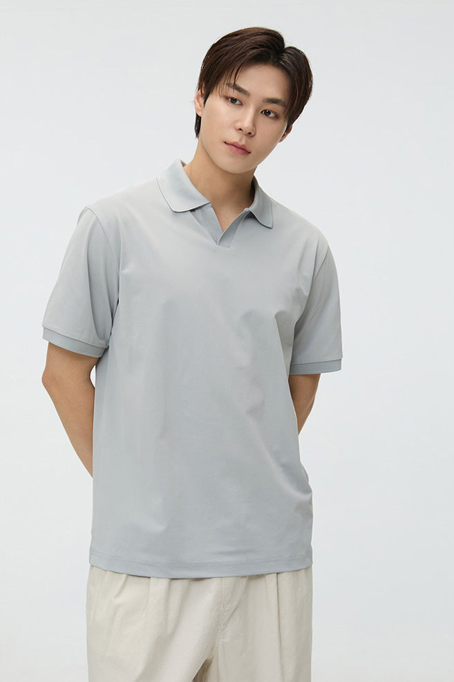 SPAO Men Short Sleeve Polo Collar Tee