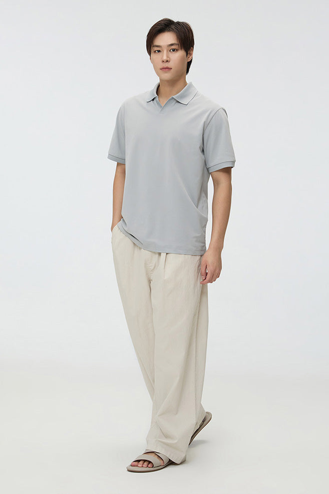 SPAO Men Short Sleeve Polo Collar Tee