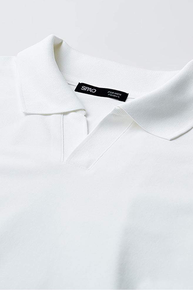 SPAO Men Short Sleeve Polo Collar Tee