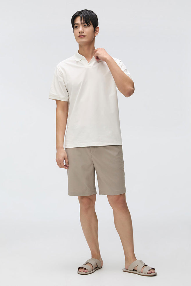 SPAO Men Short Sleeve Polo Collar Tee
