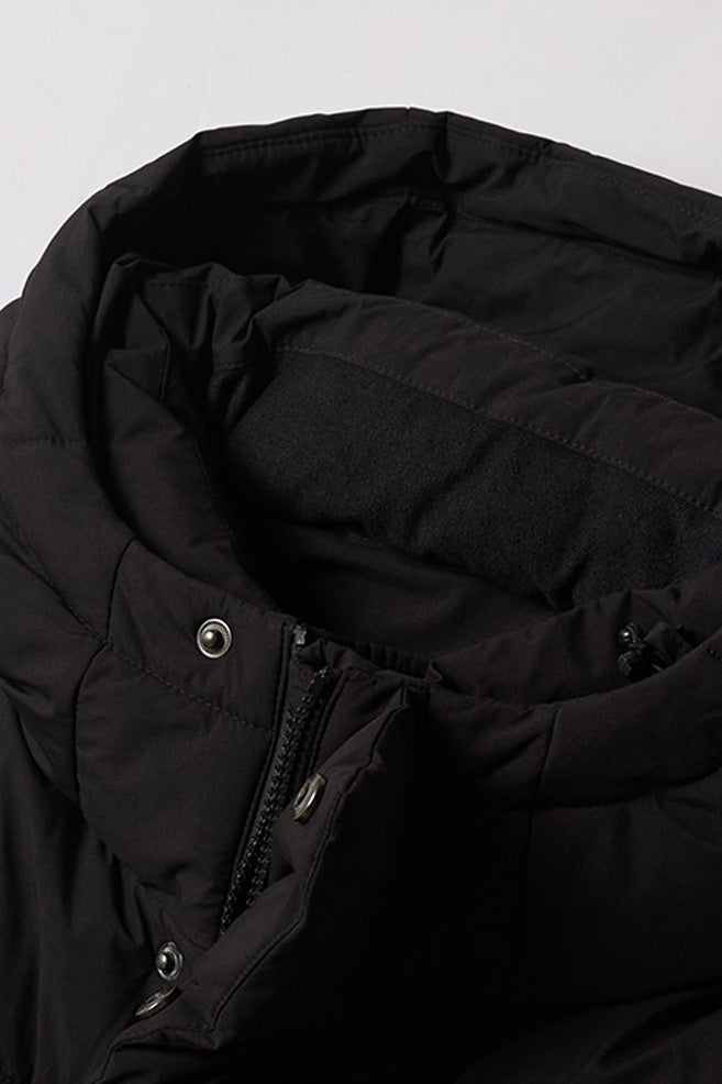 Men Long Sleeve Basic Hooded Puffer