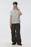 Men Sleeveless Lightweight Hood Vest