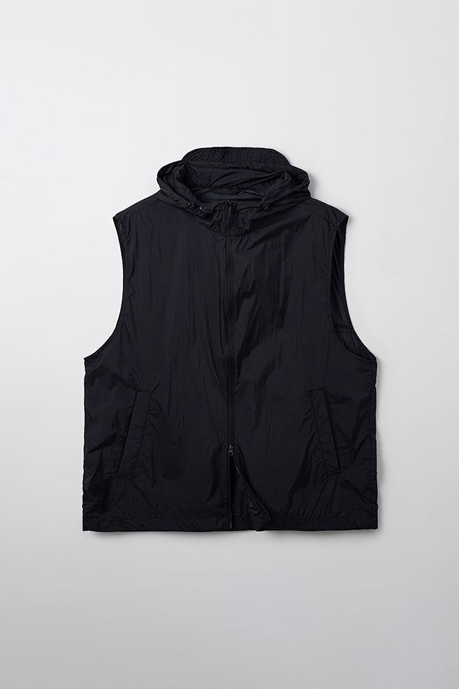 Men Sleeveless Lightweight Hood Vest