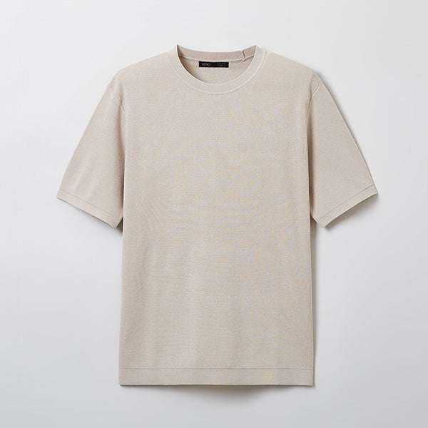SPAO Men Short Sleeve Milan Pullover SPKWE24M02 Light Beige