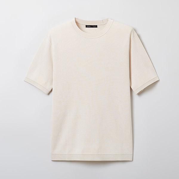 SPAO Men Short Sleeve Milan Pullover SPKWE24M02 Ivory