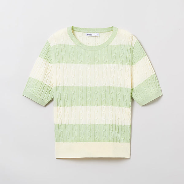SPAO Women Short Sleeve Pullover SPKWE25G06 Mint
