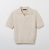 SPAO Women Short Sleeve Collar Pullover SPKWE26W09 Beige