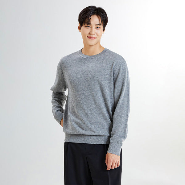 SPAO Men Long Sleeve Sweater SPKWE4TM01 Light Brown
