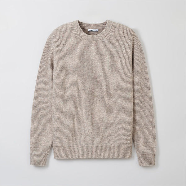 SPAO Men Long Sleeve Round Neck Sweater SPKWF11C01 Grey