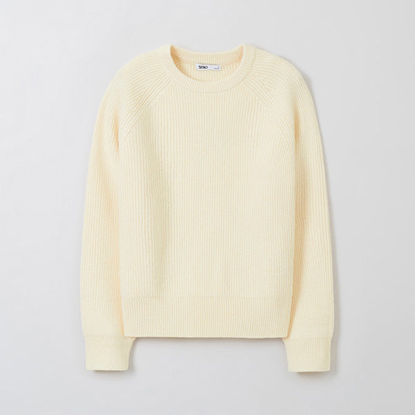 SPAO Women Long Sleeve Round Neck Pullover SPKWF11G01 Pink