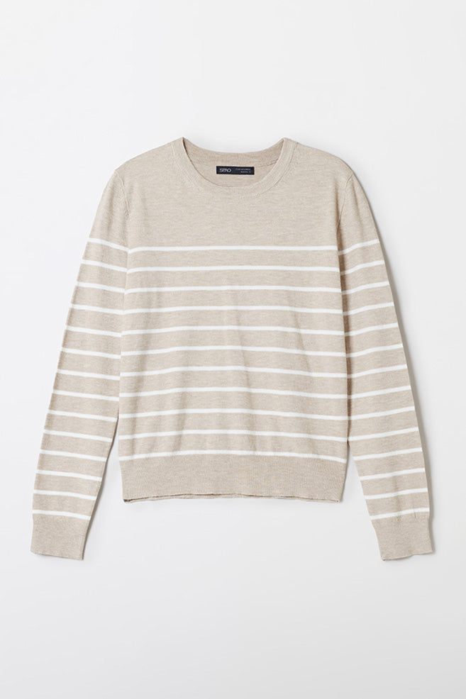 Women Long Sleeve Soft Yarn Round Neck Knitwear