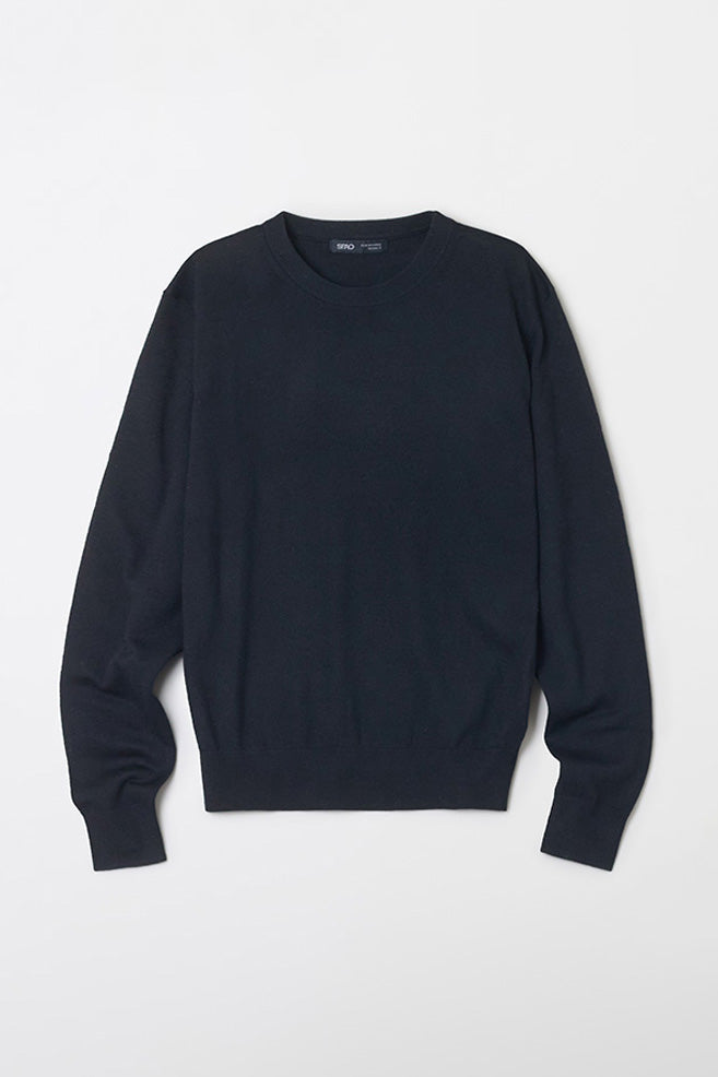 Women Long Sleeve Merino Round Neck Knitwear