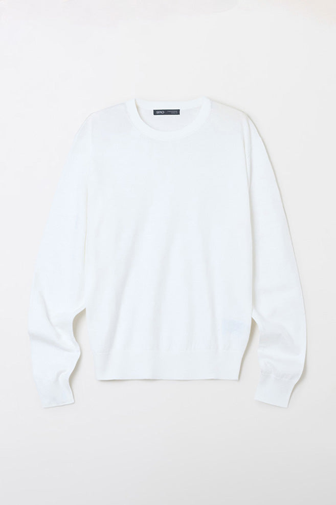 Women Long Sleeve Merino Round Neck Knitwear
