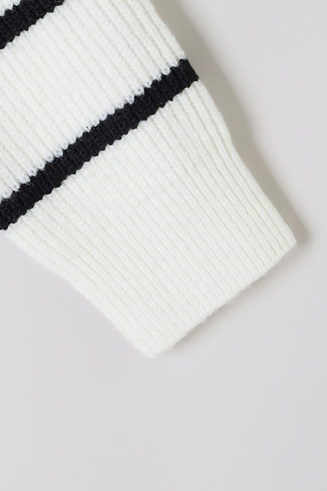 Women Long Sleeve Soft Yarn Half Zip Sweater