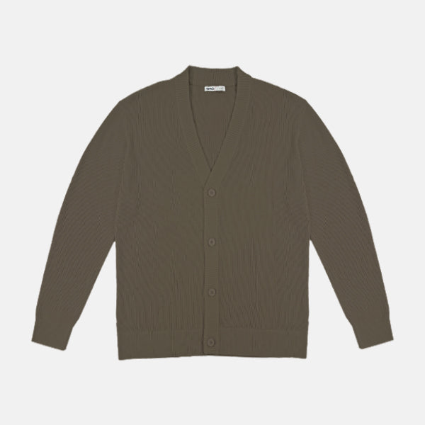 SPAO Men Long Sleeve Cardigan SPLCE38C03 Dark Khaki