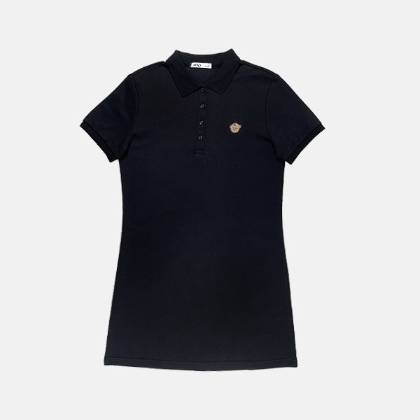 SPAO Women Short Sleeve Polo Dress SPLCE4TG01 Black