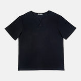 SPAO Men Short Sleeve Waffle Tee SPLCF13C05 Black