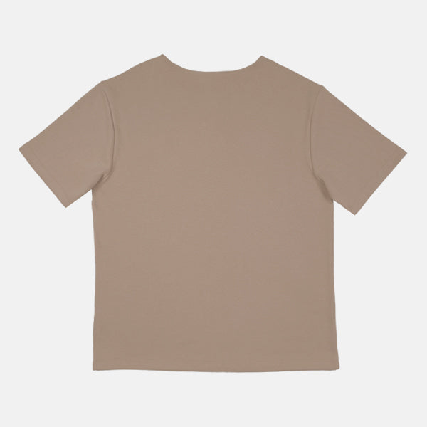 SPAO Men Short Sleeve Waffle Tee SPLCF13C05 Light Khaki