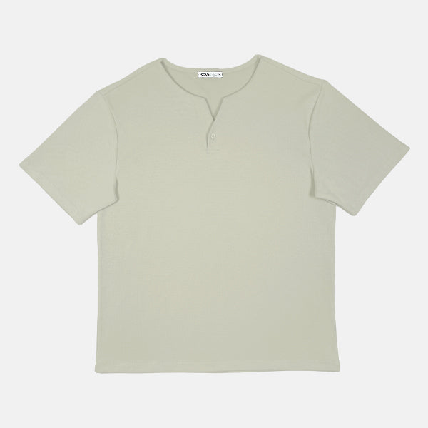 SPAO Men Short Sleeve Waffle Tee SPLCF13C05 Light Khaki
