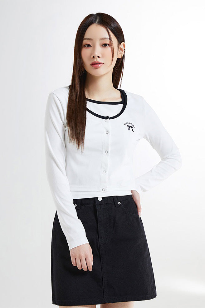 SPAO Women Long Sleeve Cardigan Set
