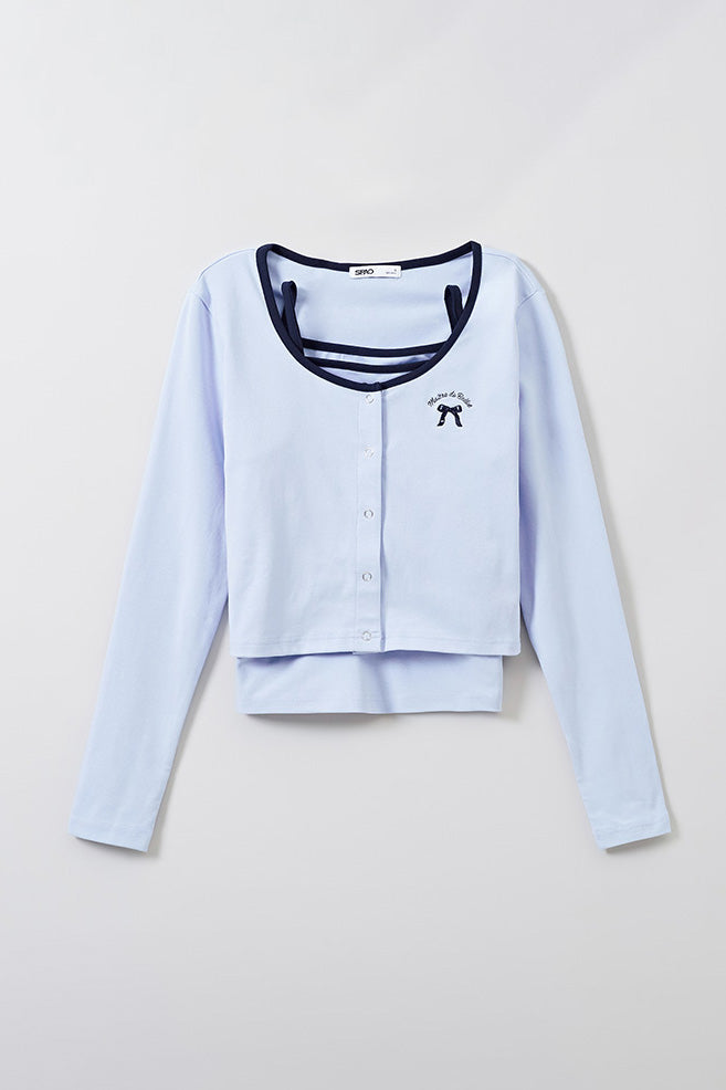 SPAO Women Long Sleeve Cardigan Set