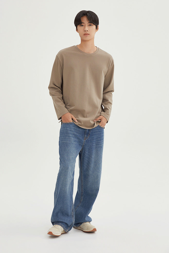 Men Long Sleeve Milano Loose Fit Tee