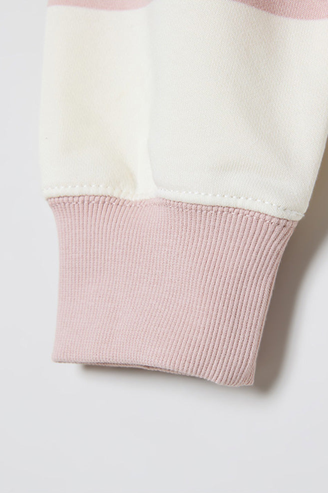 Women Long Sleeve Woodie Crop Sweatshirt