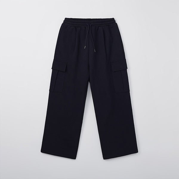 SPAO Men Cargo Wide Sweat Pants SPMTF23C04 Black