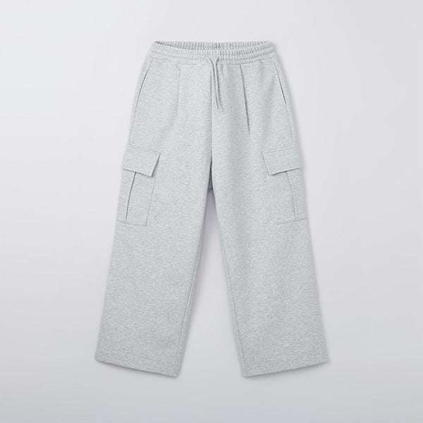 SPAO Men Cargo Wide Sweat Pants SPMTF23C04 Black