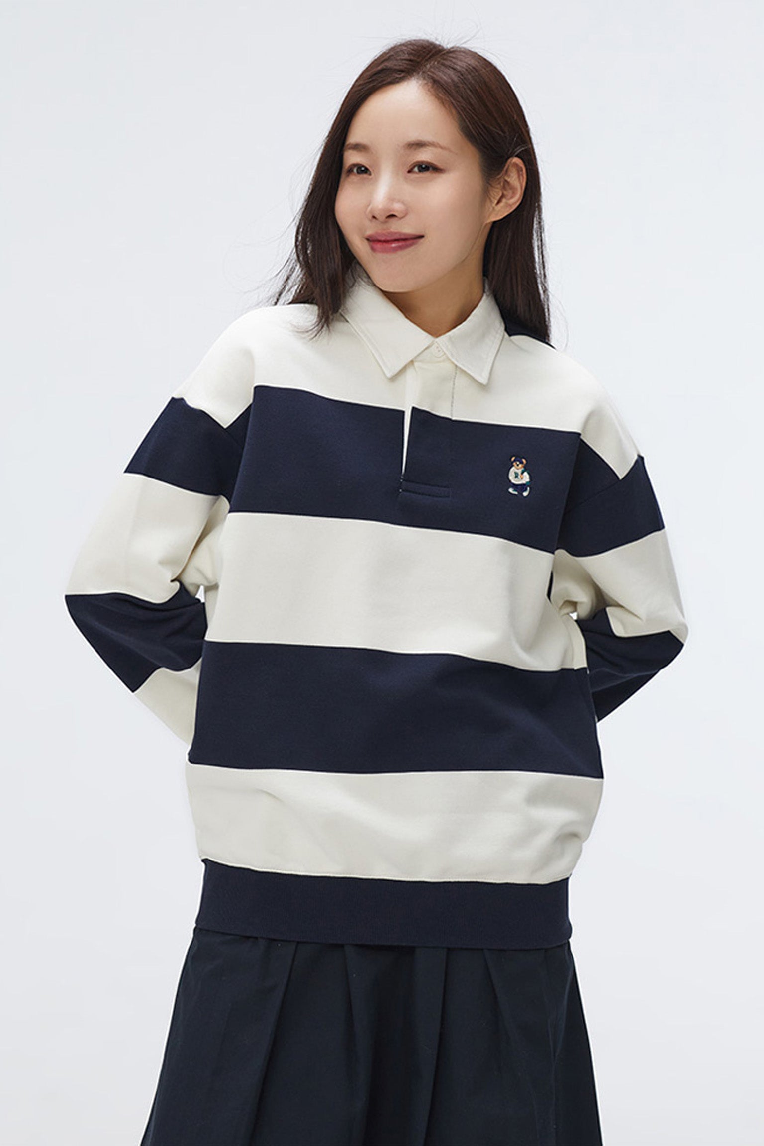 SPAO Men Long Sleeve Woodie Pullover SPMWF12C51 Two Tone