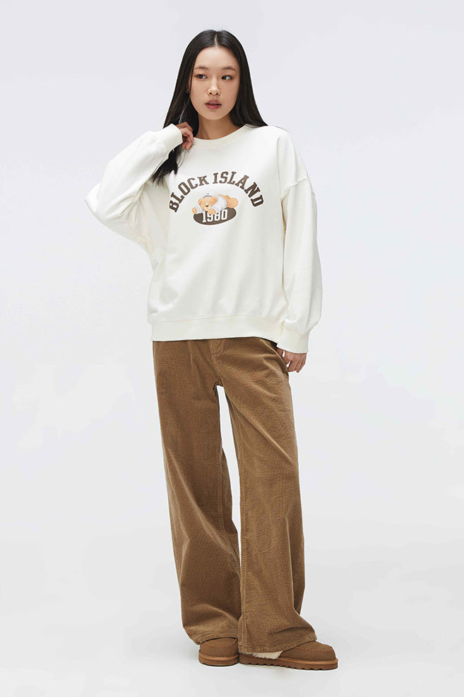 Women Long Sleeve Woodie Sweatshirt
