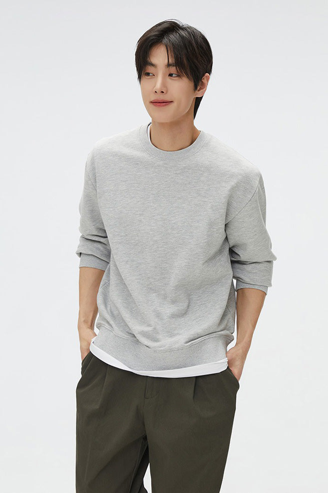Men Long Sleeve Regular Fit Sweatshirt