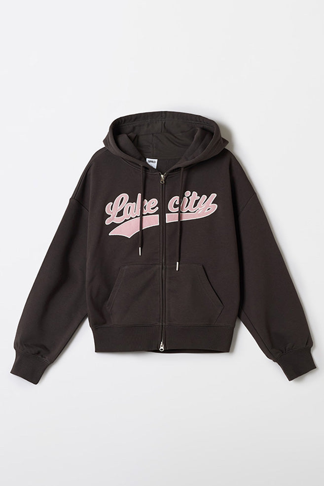 Women Long Sleeve Lake City Crop Hoodie