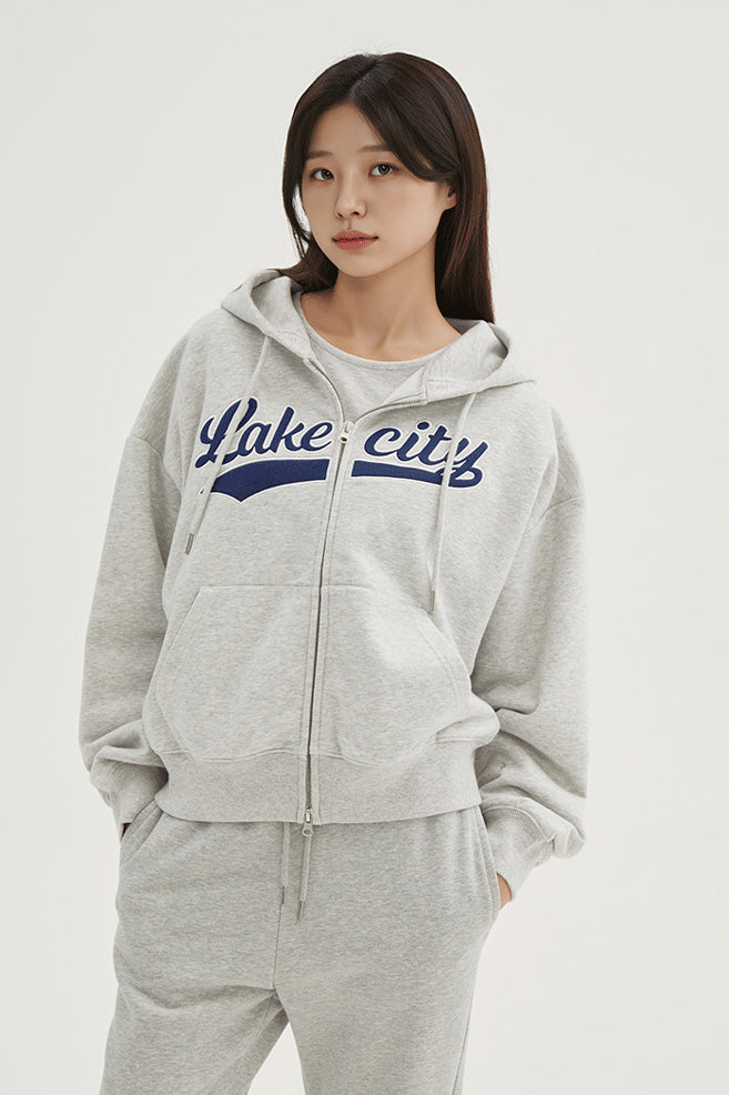 Women Long Sleeve Lake City Crop Hoodie