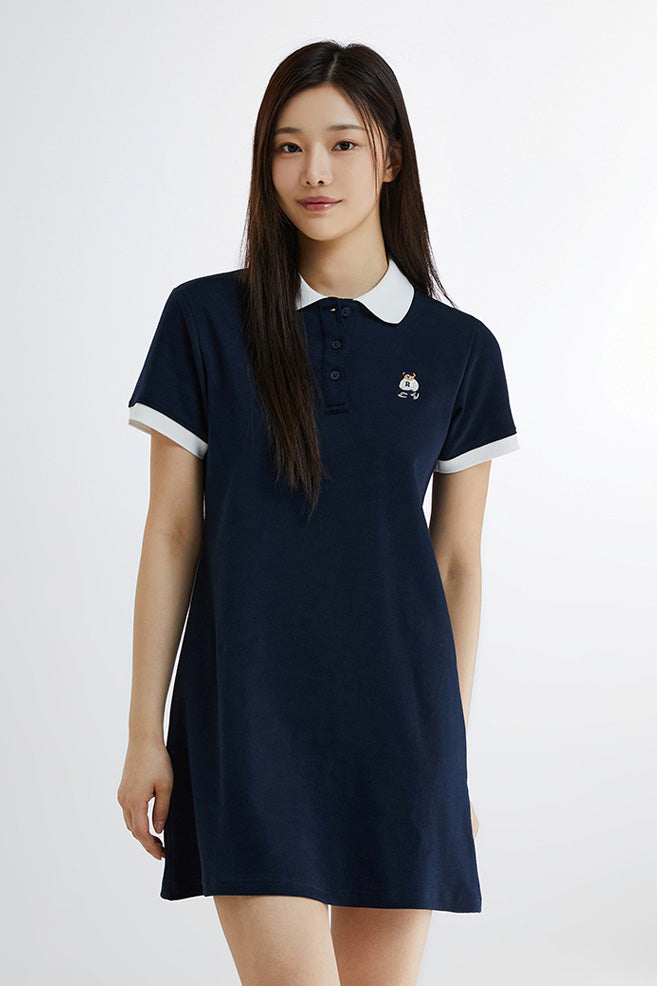 SPAO Women Short Sleeve Collar Dress
