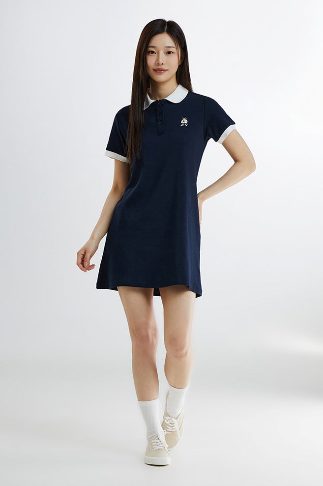 SPAO Women Short Sleeve Collar Dress