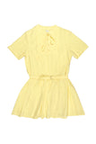 Women Short Sleeve Mandarin Collar Dress