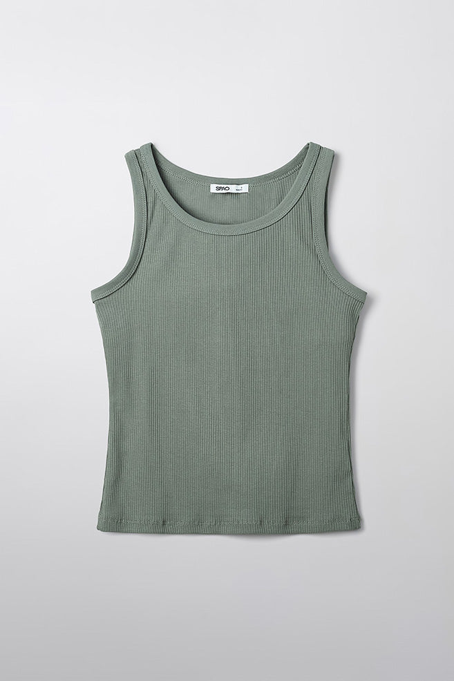 SPAO Women Sleeveless Rib Tank