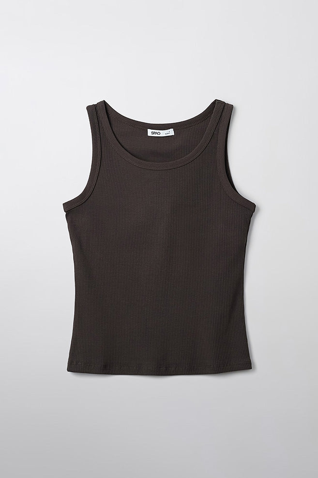 SPAO Women Sleeveless Rib Tank