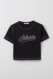 SPAO Women Short Sleeve Atlanta Crop Tee
