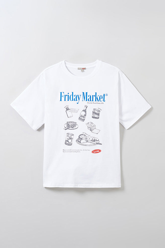 SPAO Men Short Sleeve Friday Market Tee