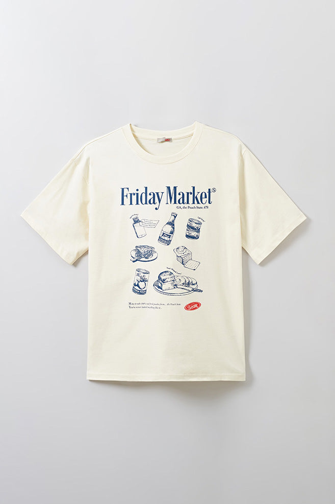 SPAO Men Short Sleeve Friday Market Tee