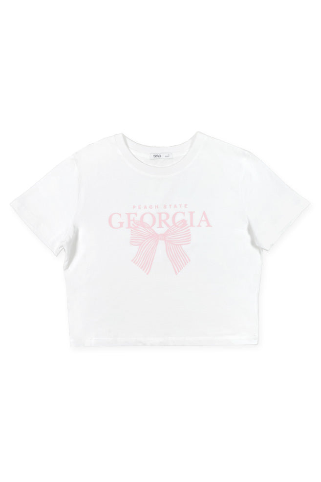 SPAO Women Short Sleeve Ribbon Tee