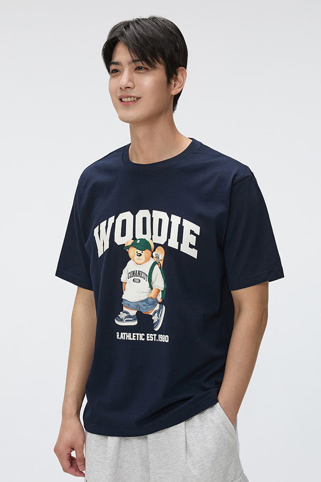 SPAO Men Short Sleeve Woodie Tee